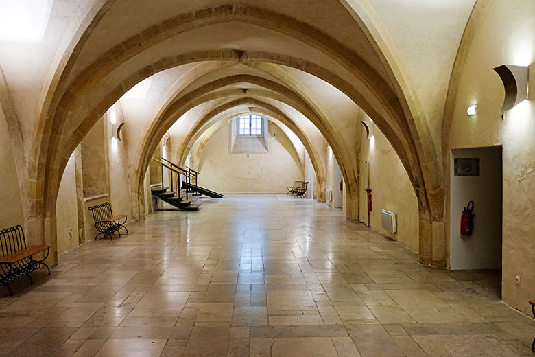 In the basement of the tapestry museum