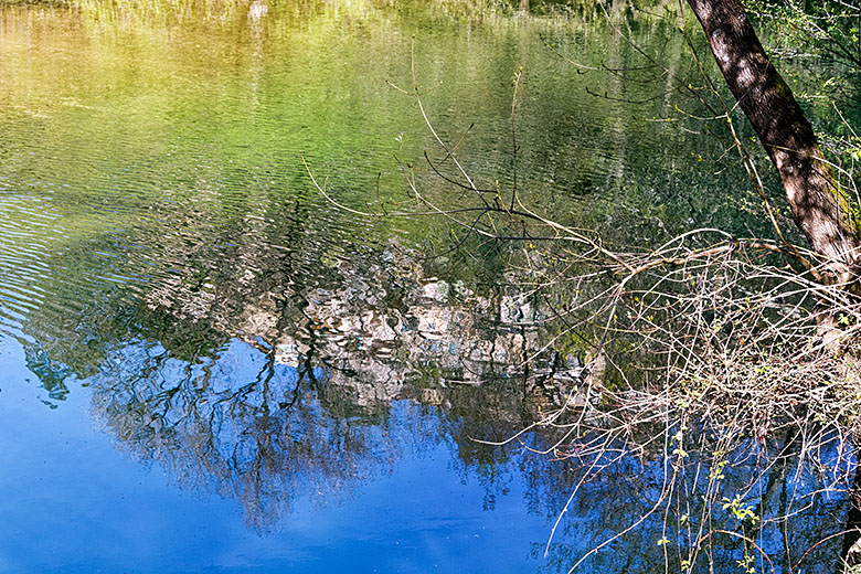 Auribeau reflected in the Siagne