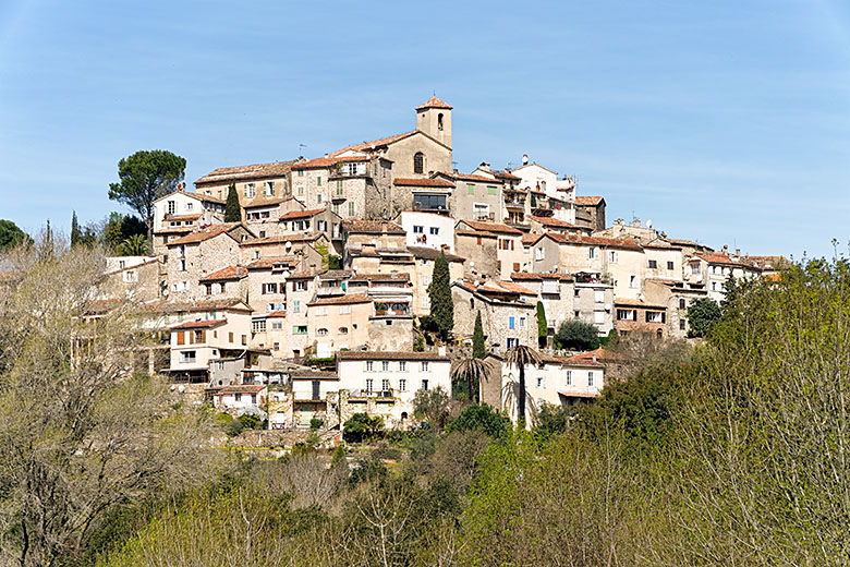 The village seen from the river