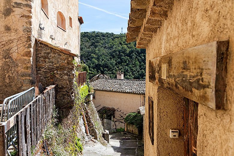 Entering the village