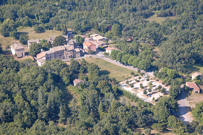 The tiny village of Courmes