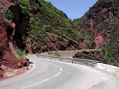 The "gorges du Cians" road