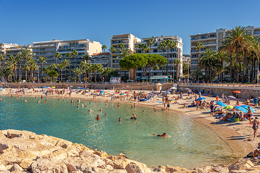 The east end of the town beach