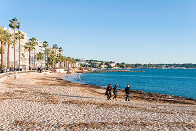 The beach on the other side of town