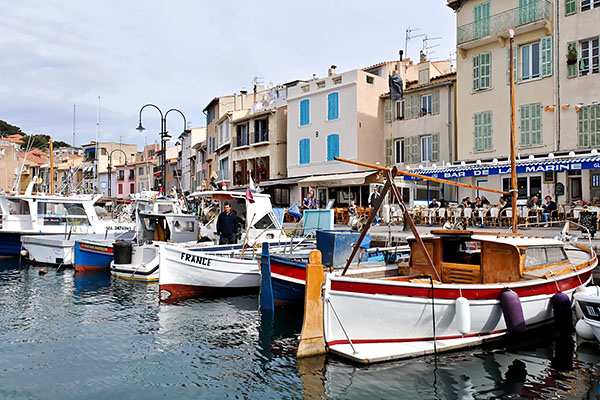 Harbor view of Cassis