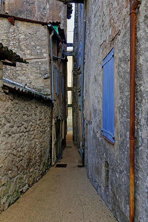 A very narrow village street