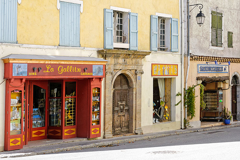 Colorful 'provençal' shops