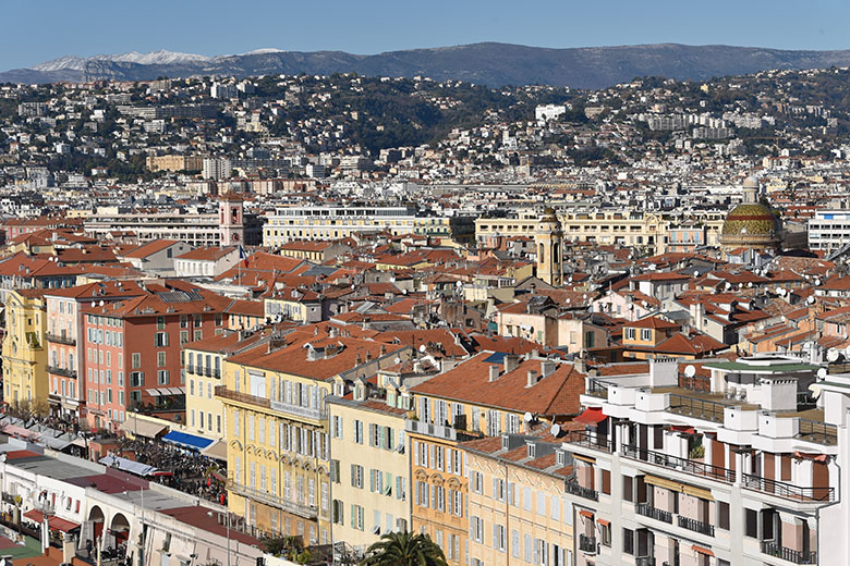 The view across the old town