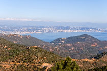 View from the Pic de l'Ours towards the Cap d'Antibes