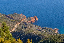 Looking down to Trayas station