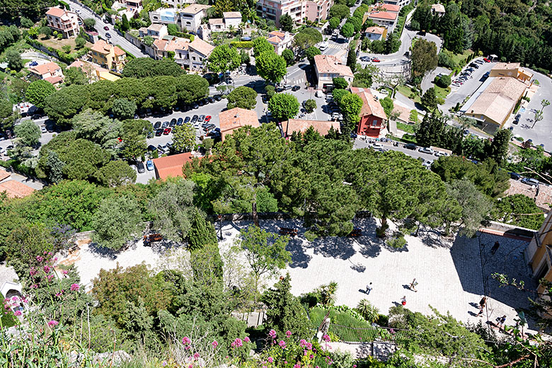 Looking down from the old castle ruins