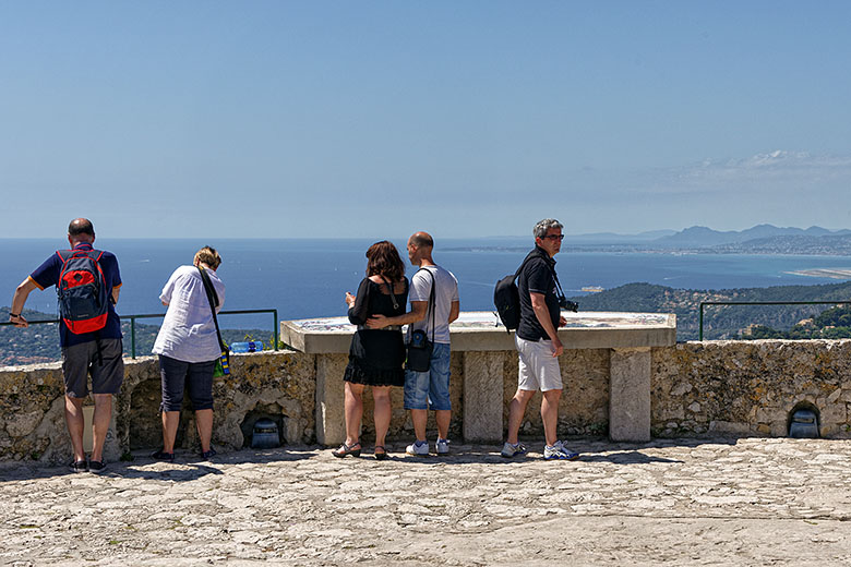 The highest point of Eze Village by the castle ruins