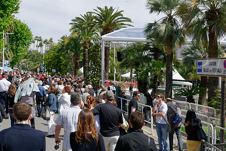 Pedestrians rule the Croisette