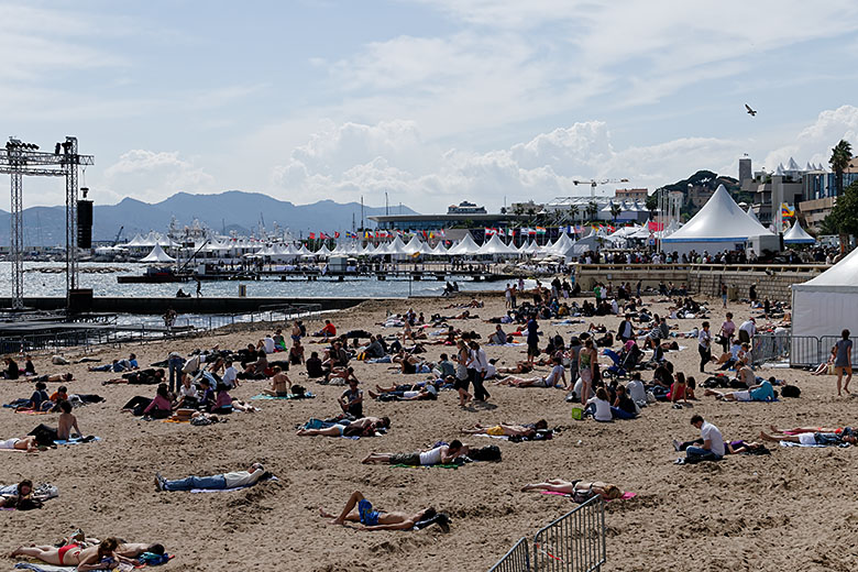 ...the beach becomes a popular place