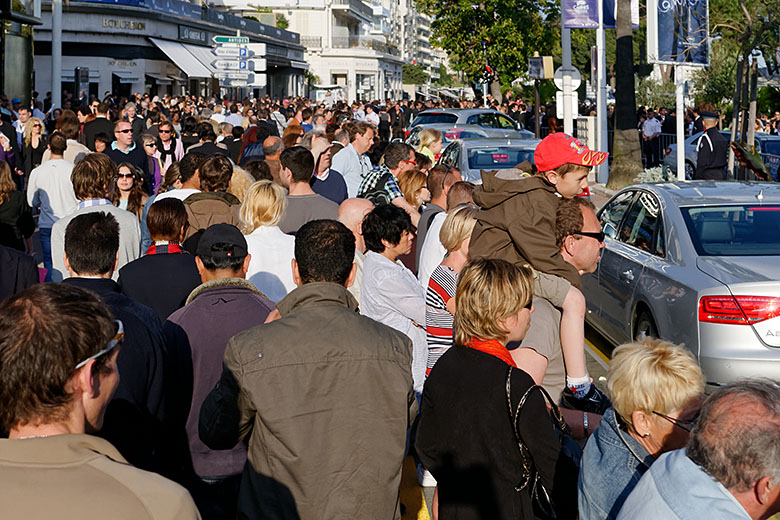 The Croisette doesn't get busier than this