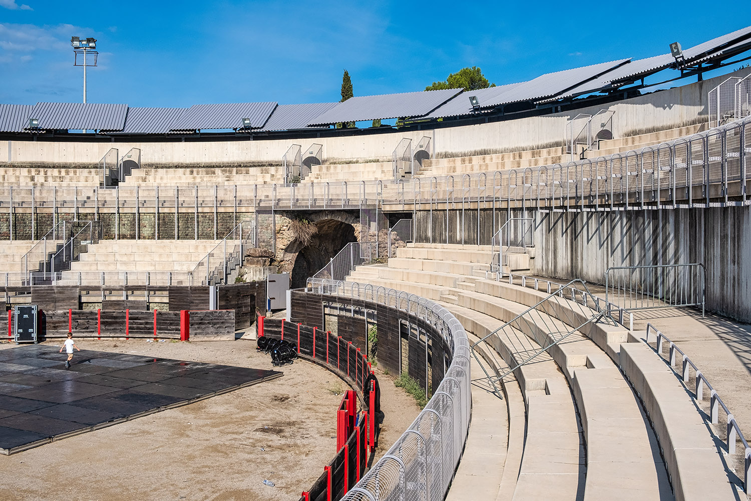 There is not much left of the Roman amphitheater