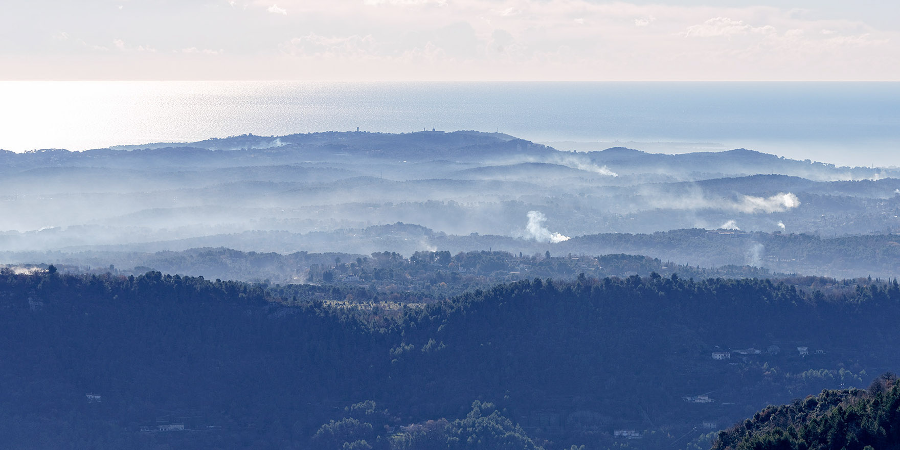 Looking towards the Mediterranean from the 'Place Victoria'