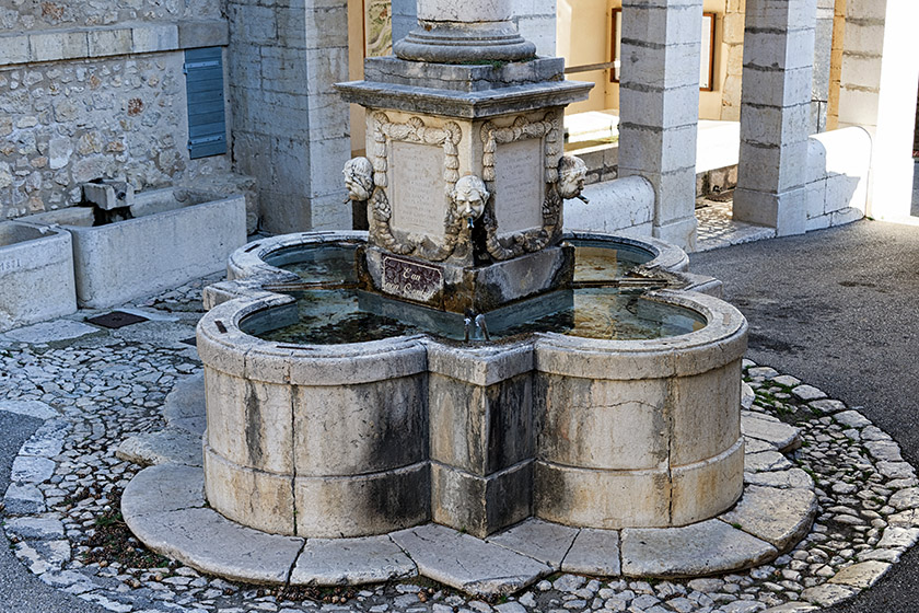 The village fountain dates from 1852