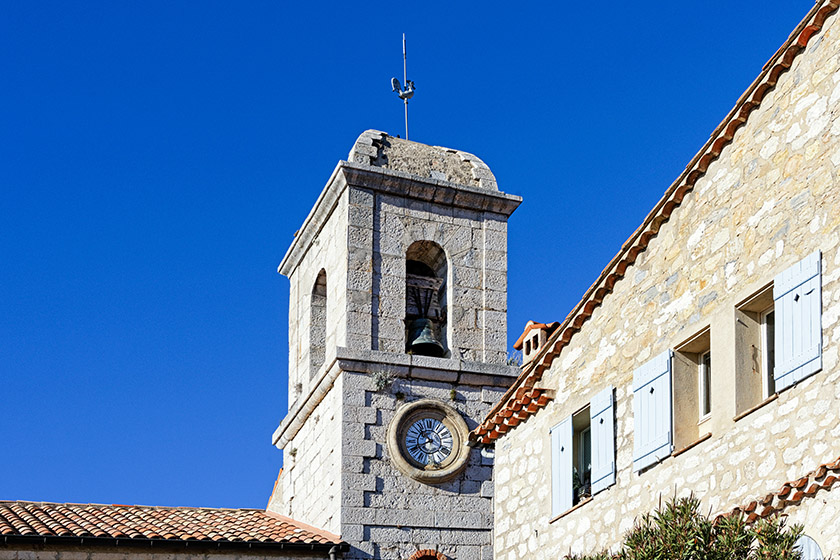 The bell tower is a more recent addition to the 12th Century church