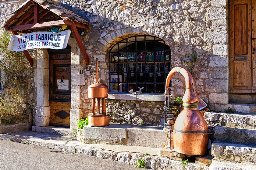 Vestiges of the early days of the area's perfume industry