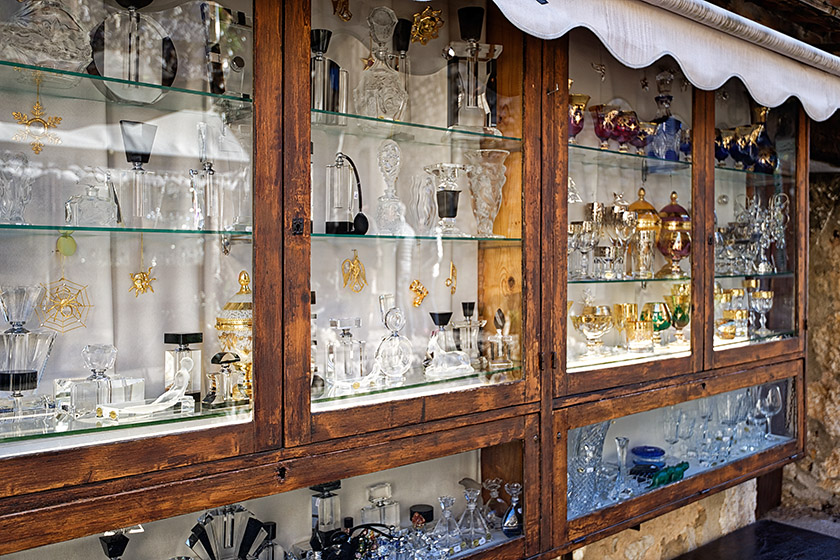 Souvenir shop display window