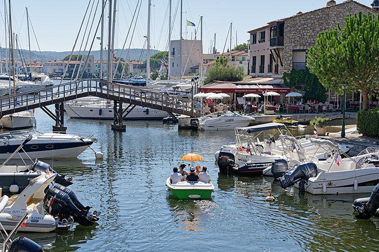 The only wooden overpass in Port Grimaud