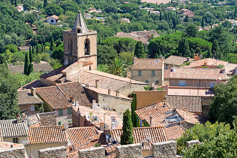 The village seen from the castle