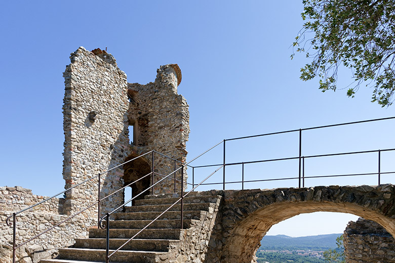 On top of castle hill