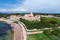 The abbey seen from above