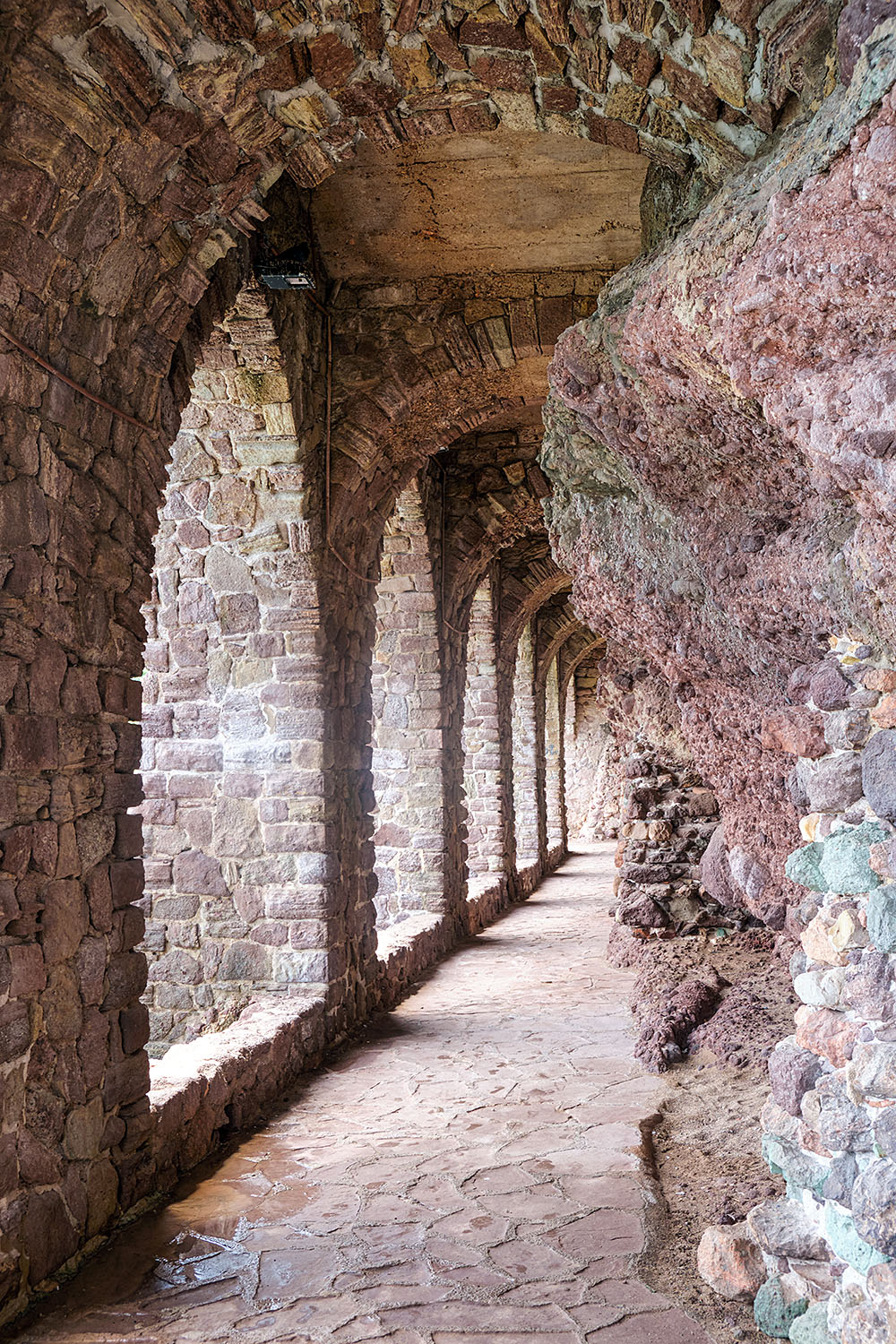 Walking through the seaside gallery