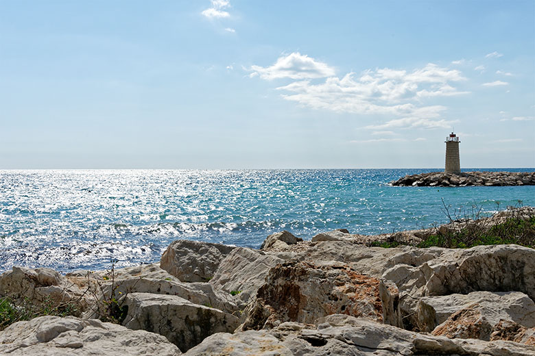 Along the seaside promenade