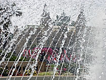 Through the fountain