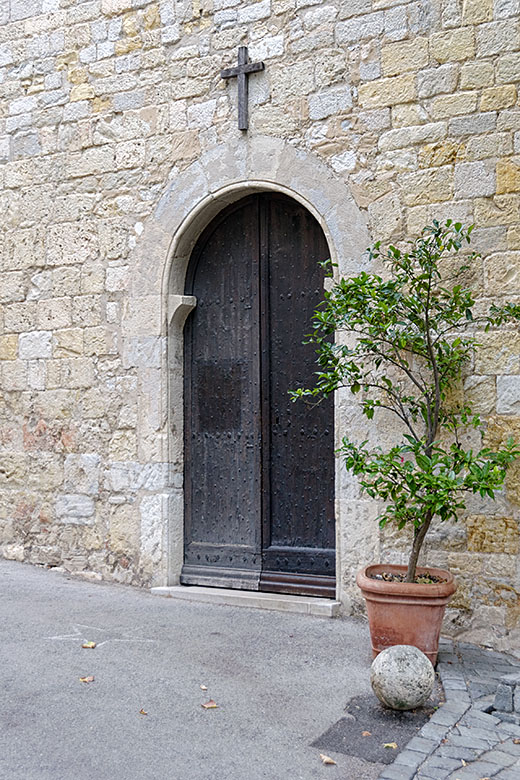 The church entrance