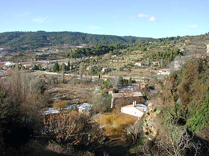 View from the village