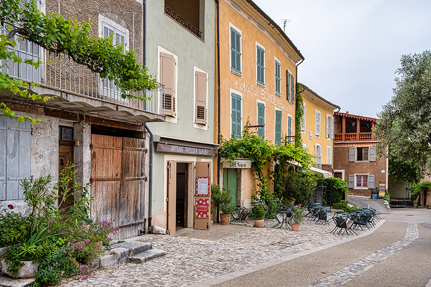 Along the 'rue de la Bourgade'