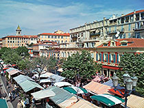 The 'Cours Saleya' from above