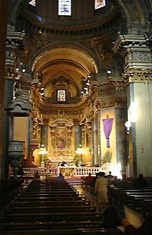 Inside the cathedral