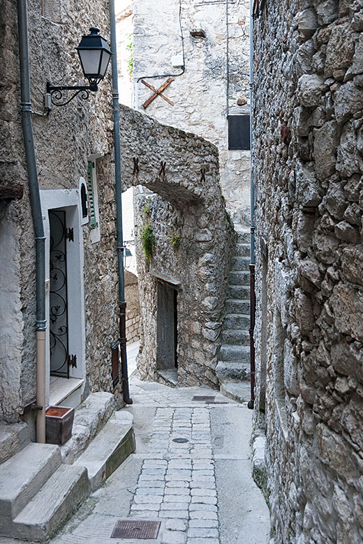 Steps and archway