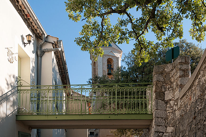 Walkway from the old school to the church square