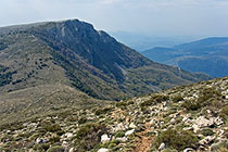 View towards the 'Pic de Courmettes'