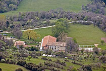 Looking down to the 'Domaine de Courmettes'