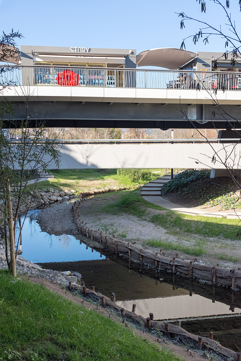 ...and under a couple of overpasses...