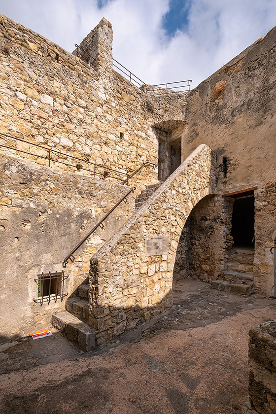 The stairs to the upper levels