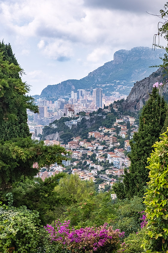 Looking down towards Monaco