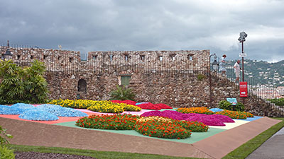 The square in front of the church...