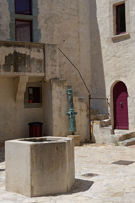 The central courtyard