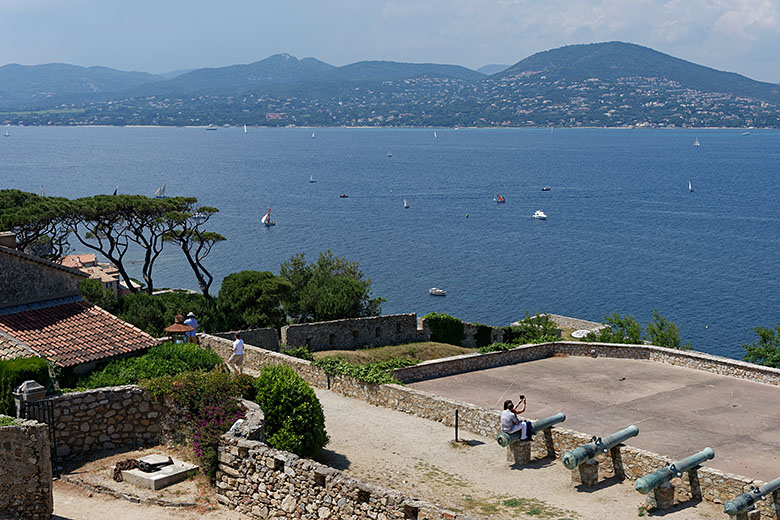 The Bay of Saint-Tropez from above