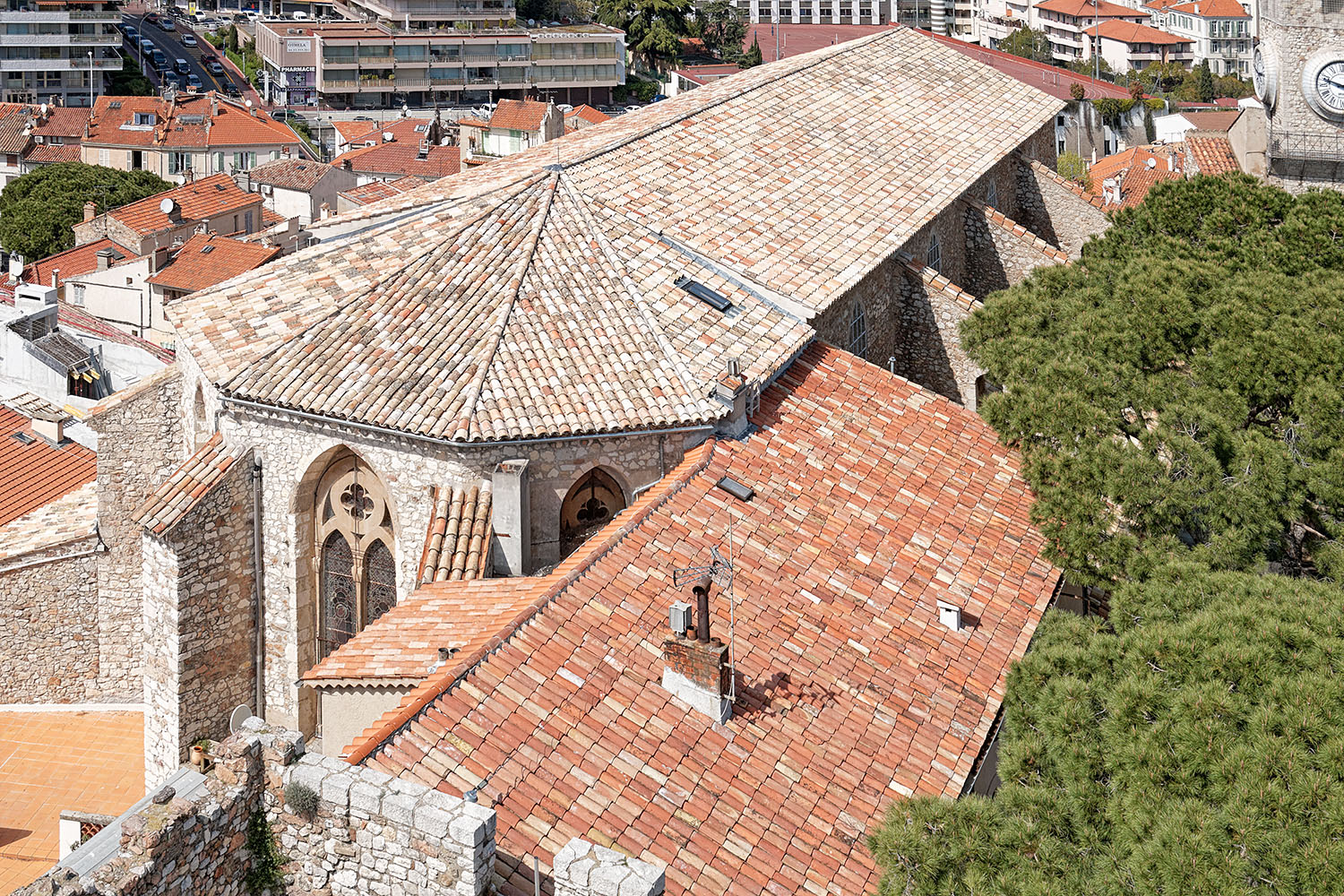 The roof of 'Notre Dame de l'Espérance'