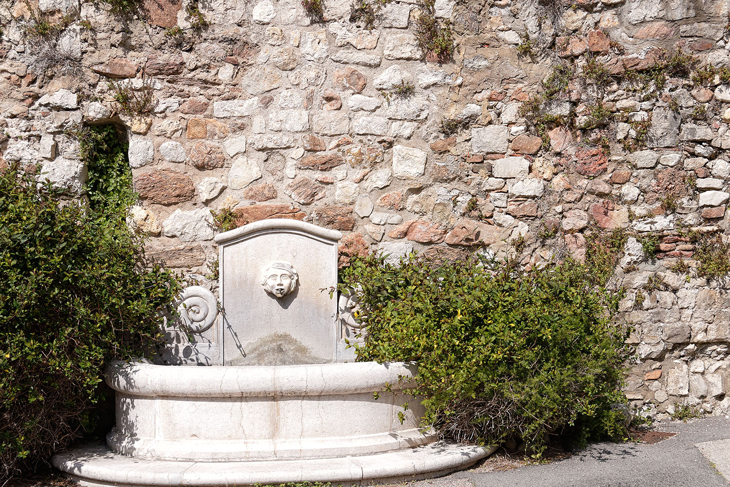 Fountain in the museum courtyard