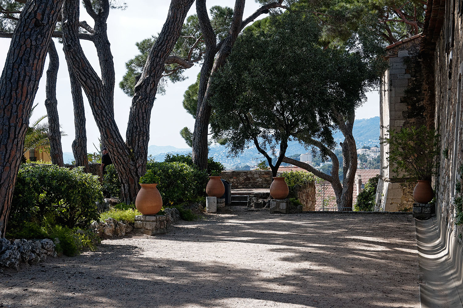 The little park by the museum entrance